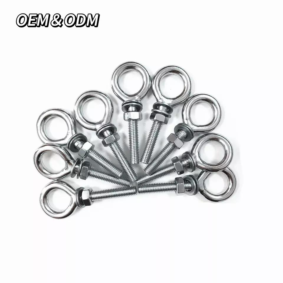 Lifting Bolt DIN580 M3 Forged Lifting Rigging Eye Bolt Anchor 316 304 Stainless Steel