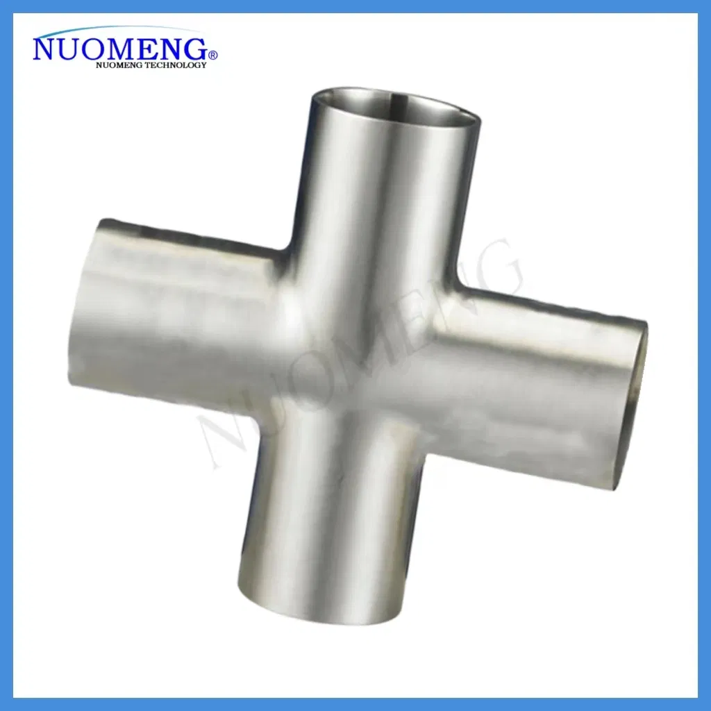 Premium Sanitary Stainless Steel Pipe Fitting - Low Long Welded Equal Cross