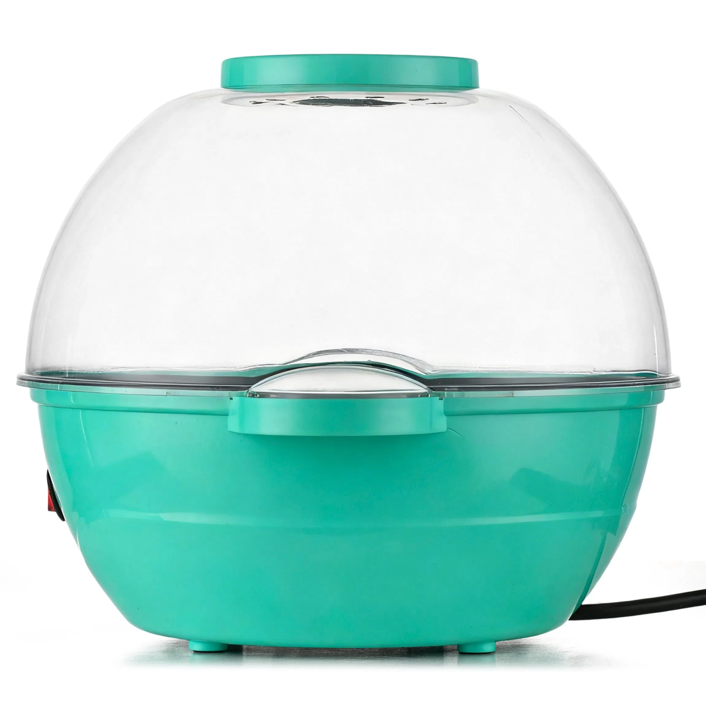 4.5qt Stirring Electric Popcorn Maker with Lid for Serving Bowl & Convenient Storage, 18 Cups, Aqua