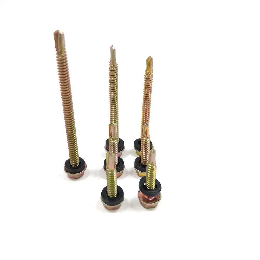 Fastener Screw Metal DIN7504 Self Drilling Screw with EPDM Washer #12 Hex Head Tek Screw