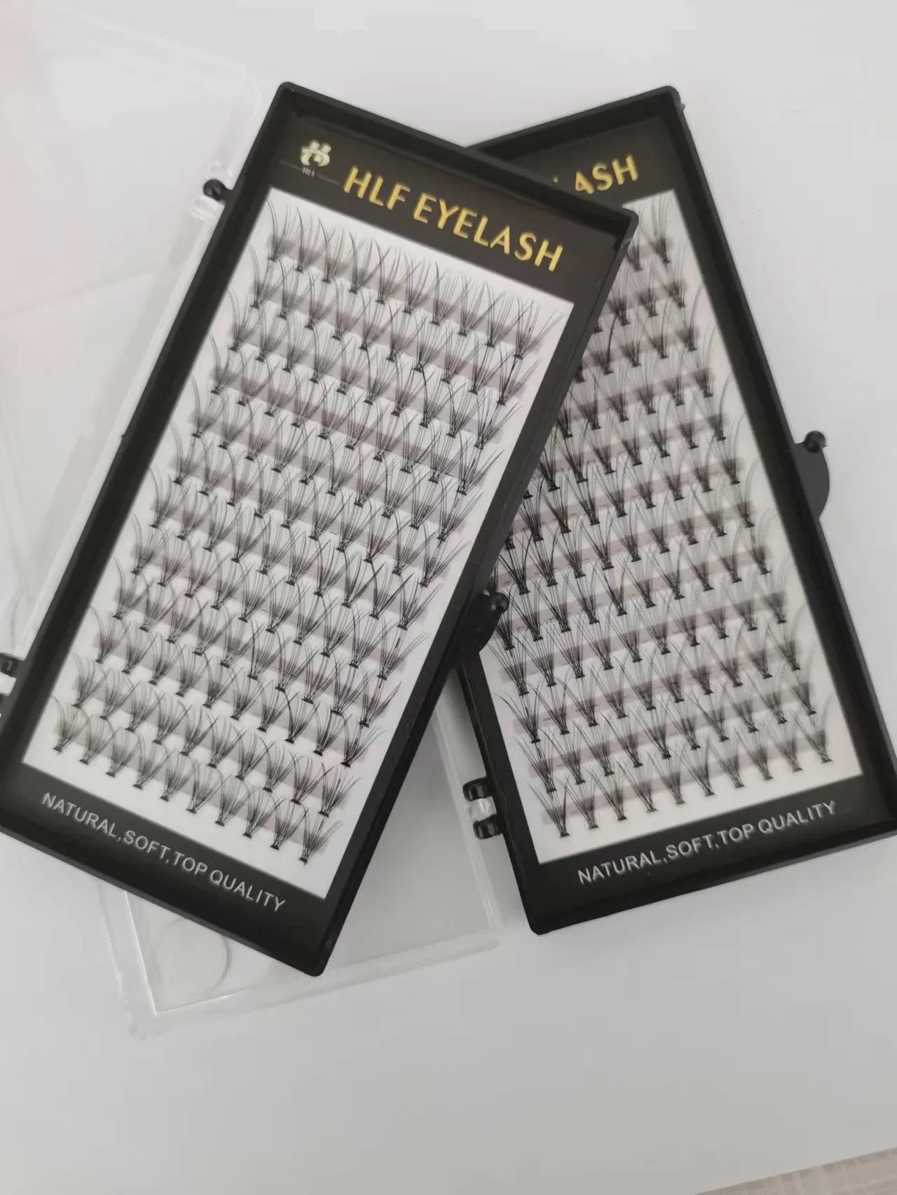 Korea Silk10d/20d Heat Bonded Eyelash Root Heated Eyelash Extension Premade Fan Eyelashes Volume Lashes