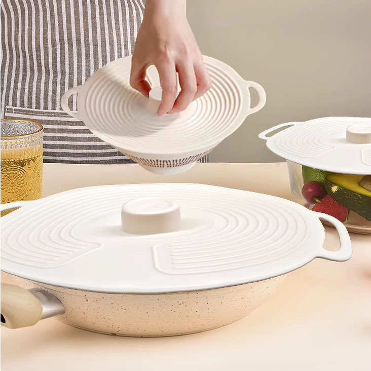 Reusable Food Grade Silicone Fresh-Keeping Cover Microwave Splash Proof Cover