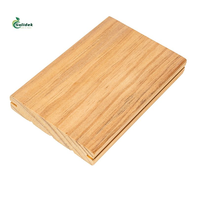 High Quality Anti Slip Hardwood Exterior Garden Decking Outdoor Solid Wood Flooring