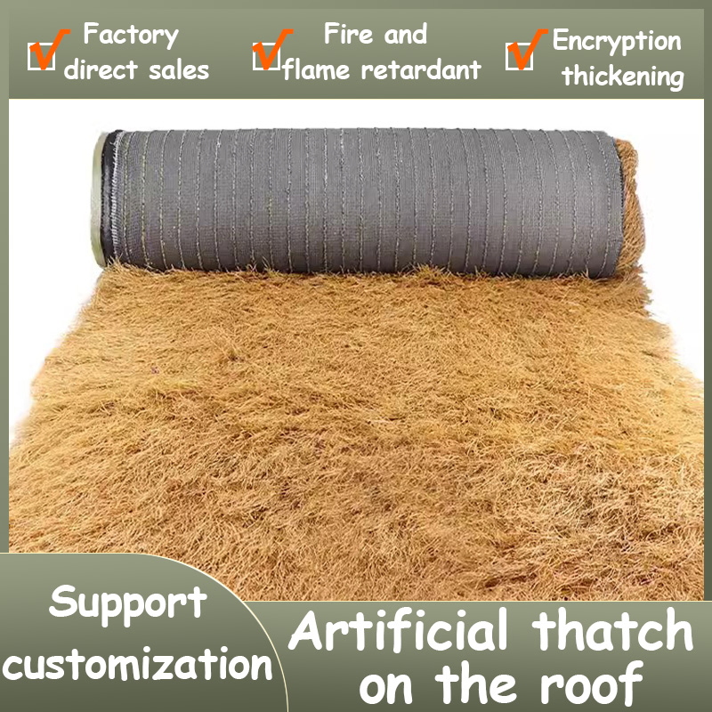 Fireproof Synthetic Thatch Mat for Cozy Cottages