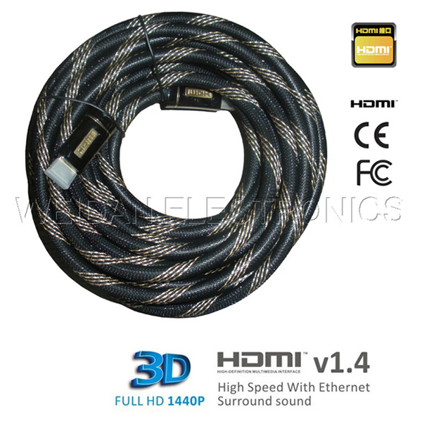 15meter 3D V2.0 Golden HDMI Cable