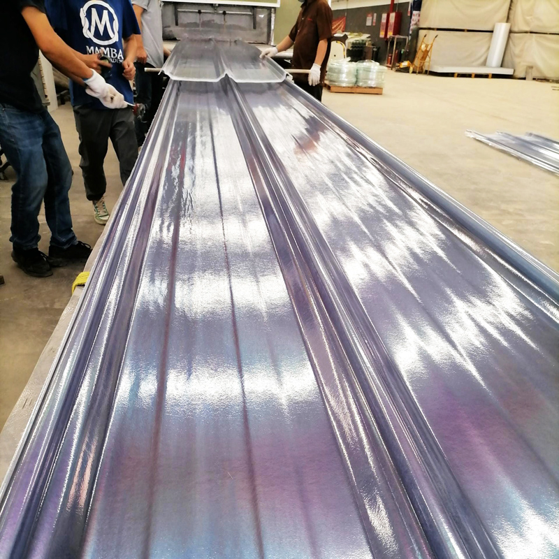 840mm Wide 0.8mm 1mm 1.2mm 1.5mm 4X8 Heavy Duty Clear FRP GRP Fiberglass Roof Panel