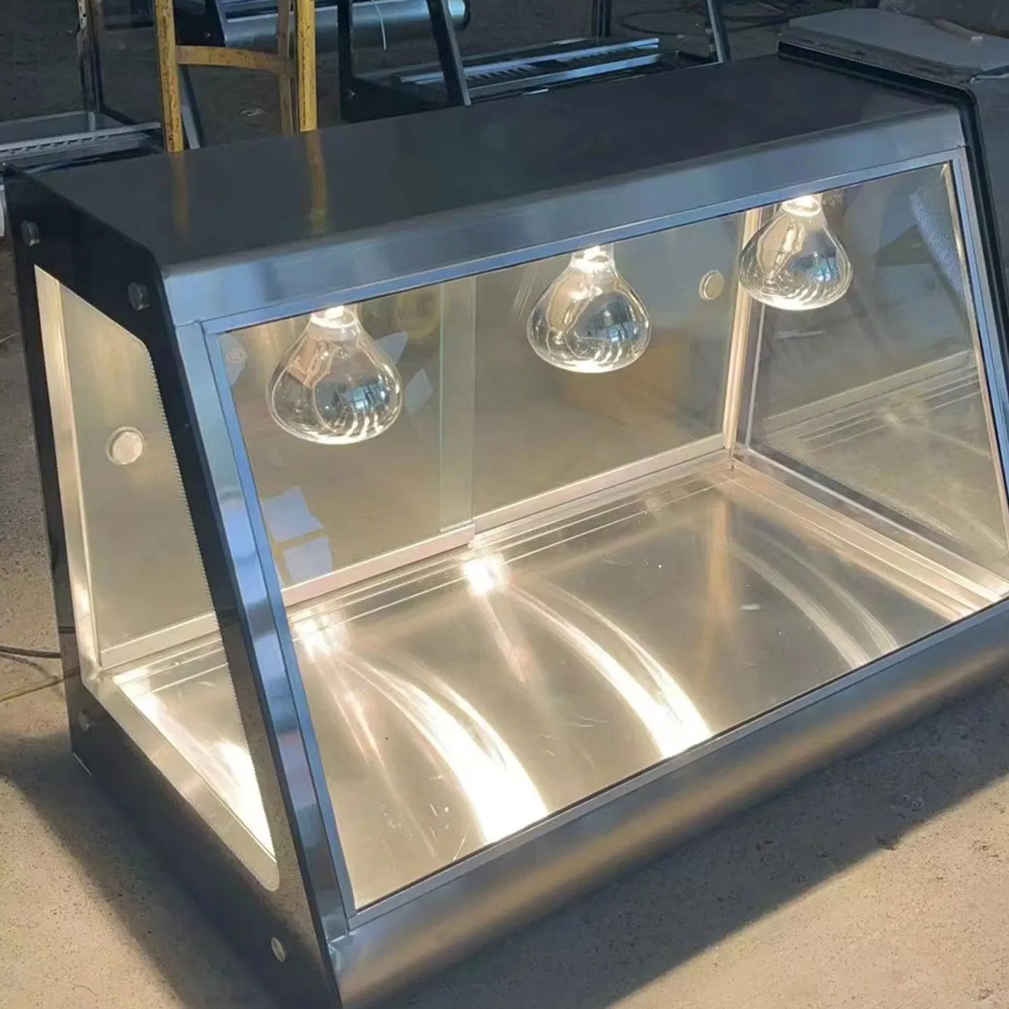 Space Saving Slim Profile Heated Display Case Ideal for Small Cafes and Takeaway Shops
