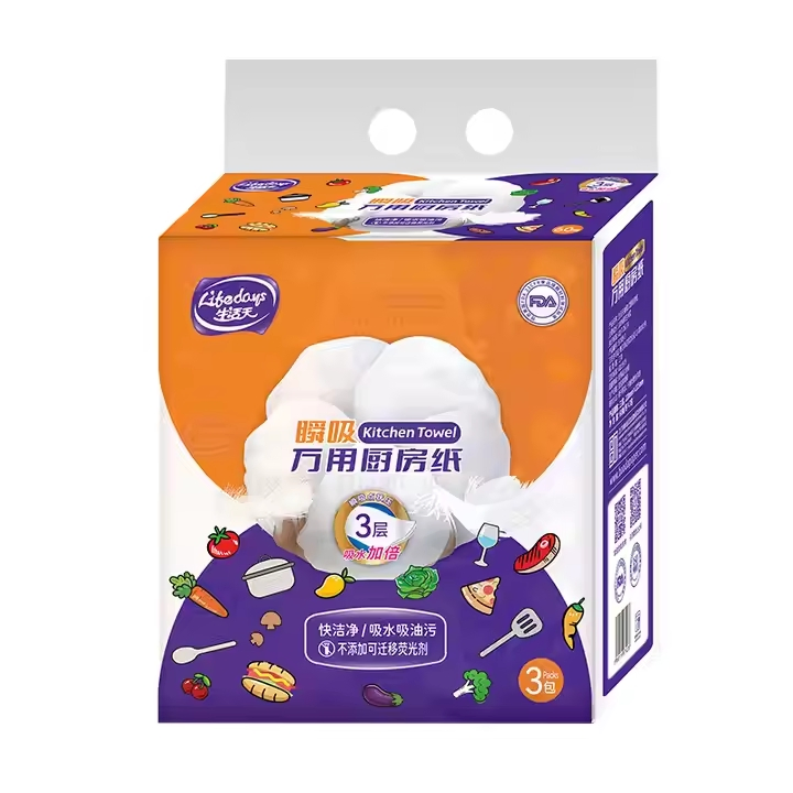 Special Counter Fashion Wholesales Kitchen Tissue Roll Kitchen 3 Ply