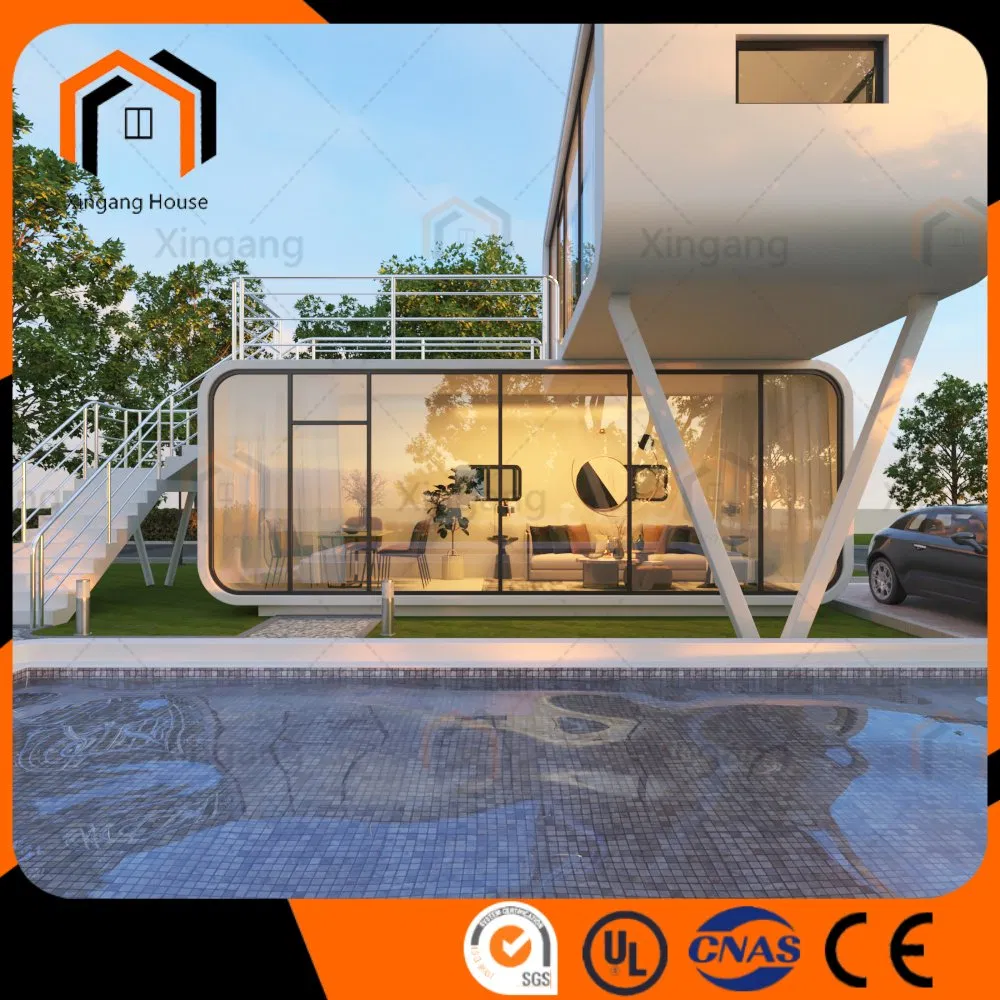 Modular Pod with 2 Bedrooms Customized Container Apple Cabin