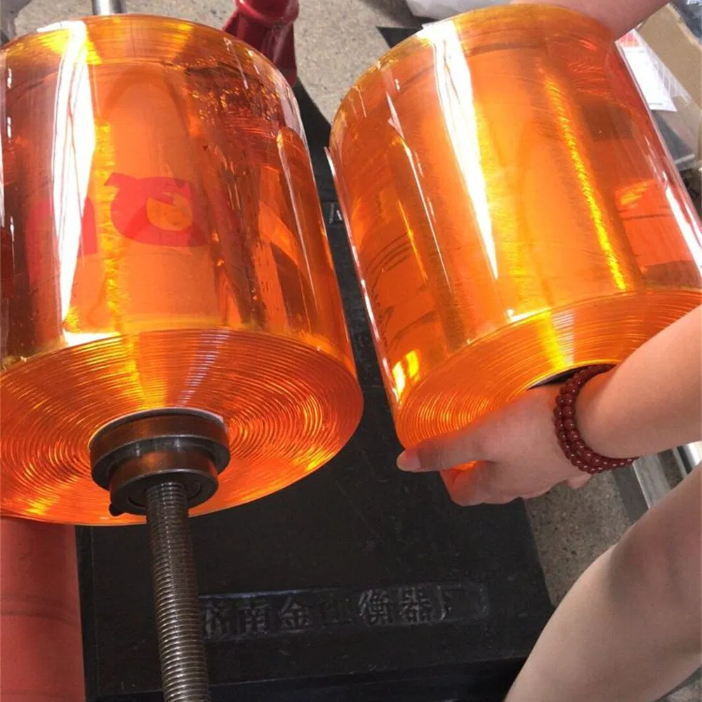 Anti Insect Orange Amber PVC Door Curtain Strip 2mmx200mmx50m