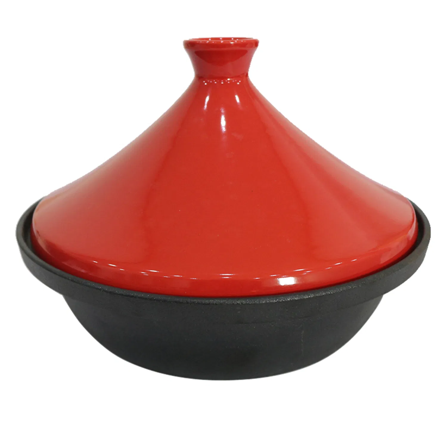 Тажин из чугуна с керамической крышкой, 30 см, цвет на выбор