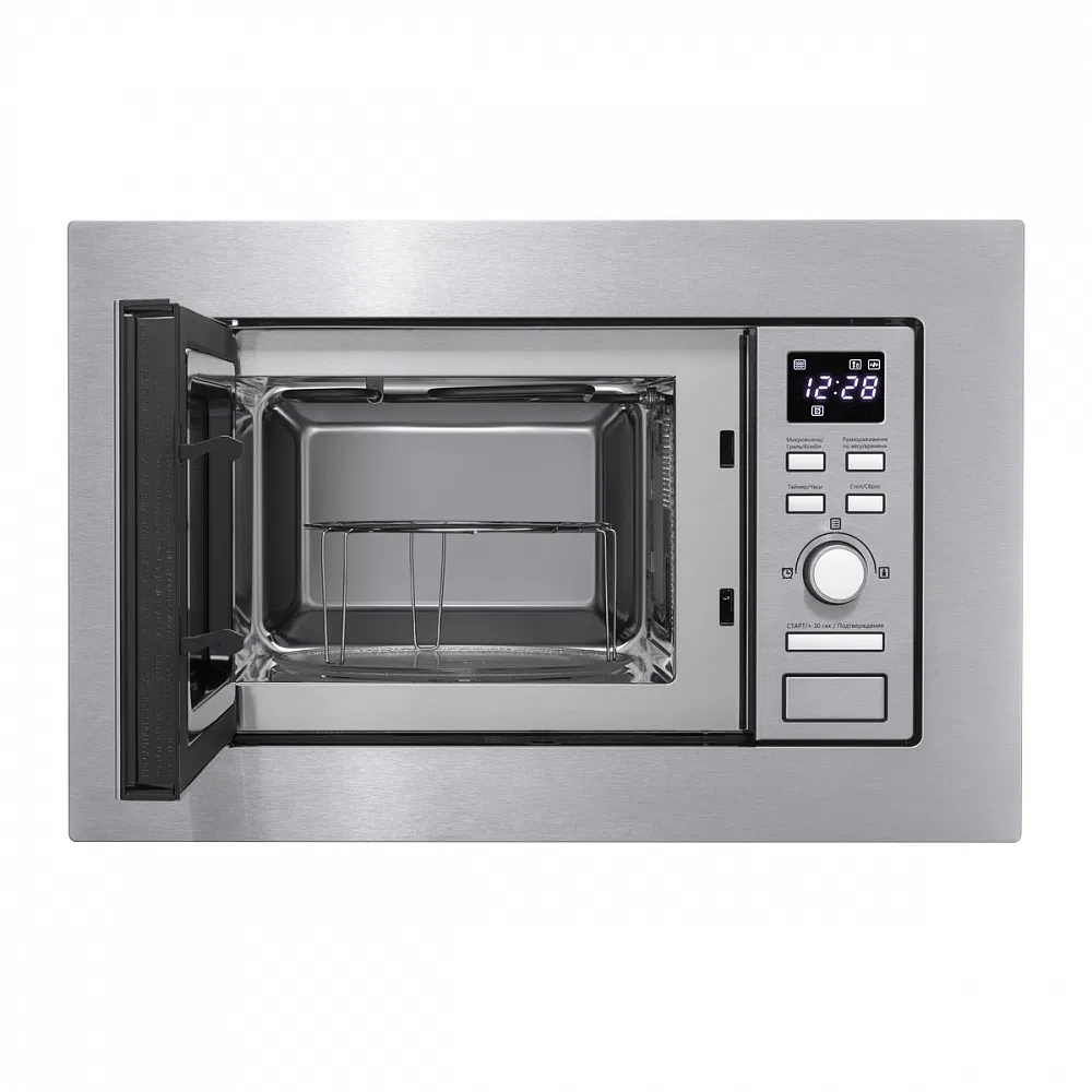 Integrated Microwave Oven 25L Touch Control Built in Microwave with Turntable Glass