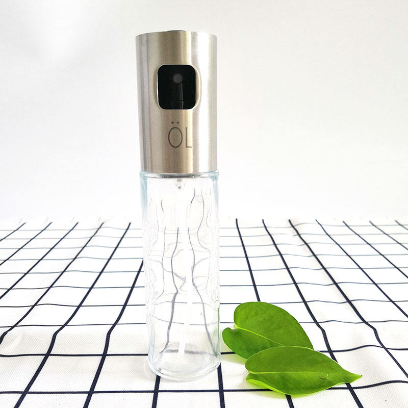 Wholesale Kitchen Mini Food-Grade Glass Vinegar Spray Bottle Stainless Steel Olive Oil Sprayer for Cooking