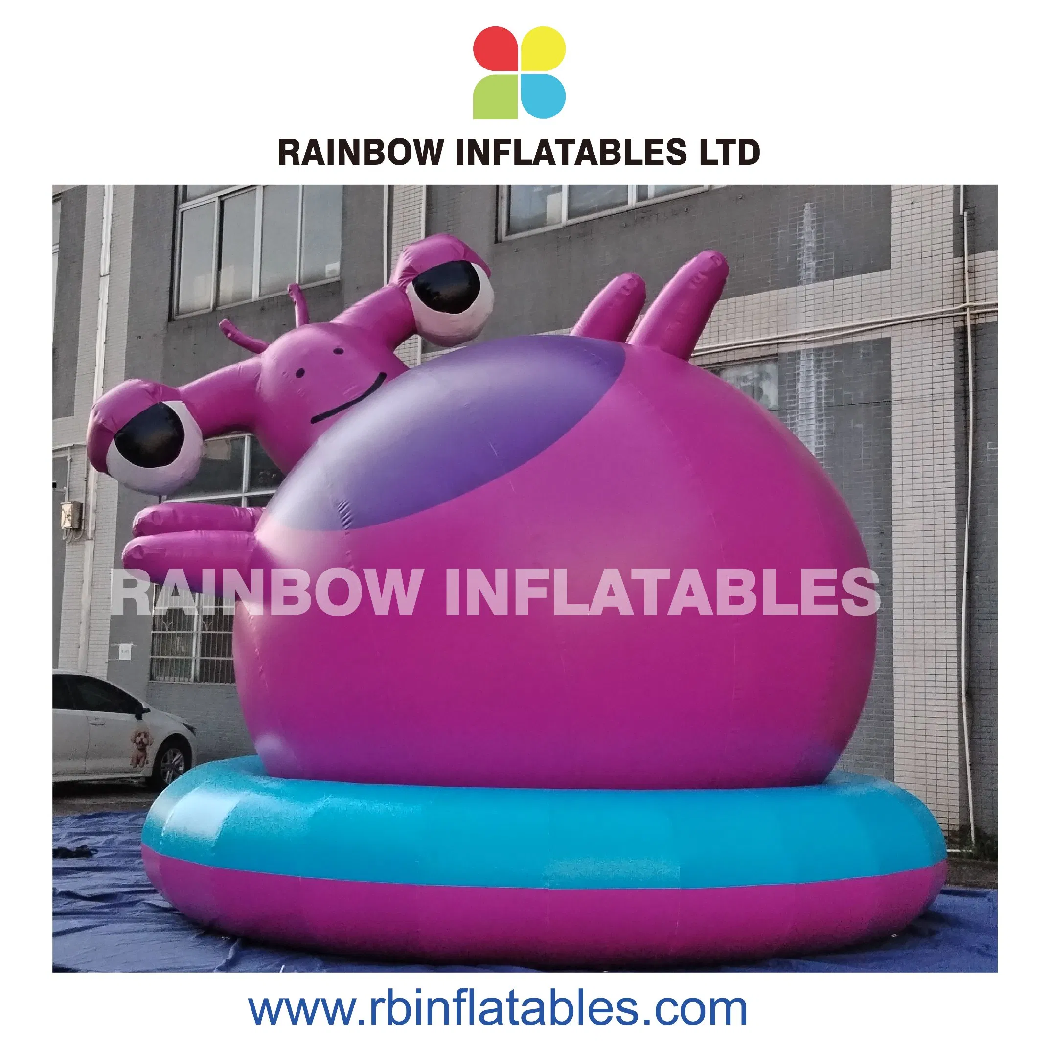 Colorful Snail-Themed Inflatable Advertisement Structure for Outdoor Event Attraction Activity