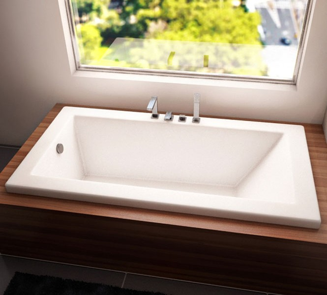 72 X 48 in Embedded Drop in Acrylic Zen Bath Tub