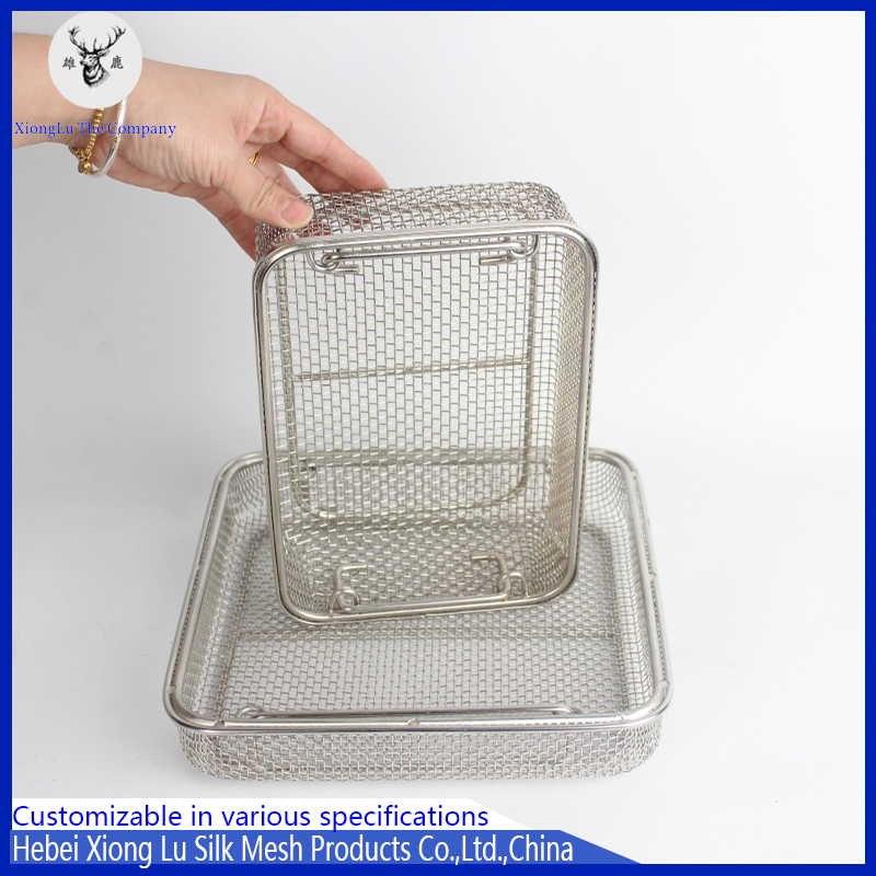 Stainless Steel Mesh Basket Mesh Basket Disinfection Basket