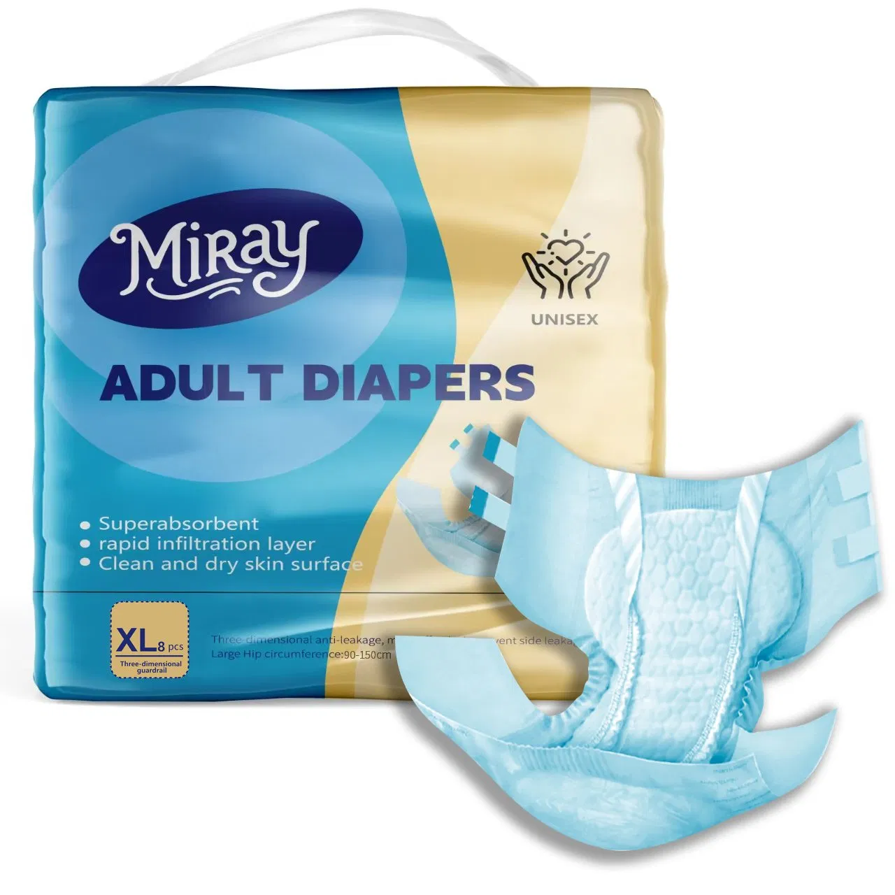 Disposable High Absorbency Adult Diaper Nappy Wholesale Manufacturers for Women and Male
