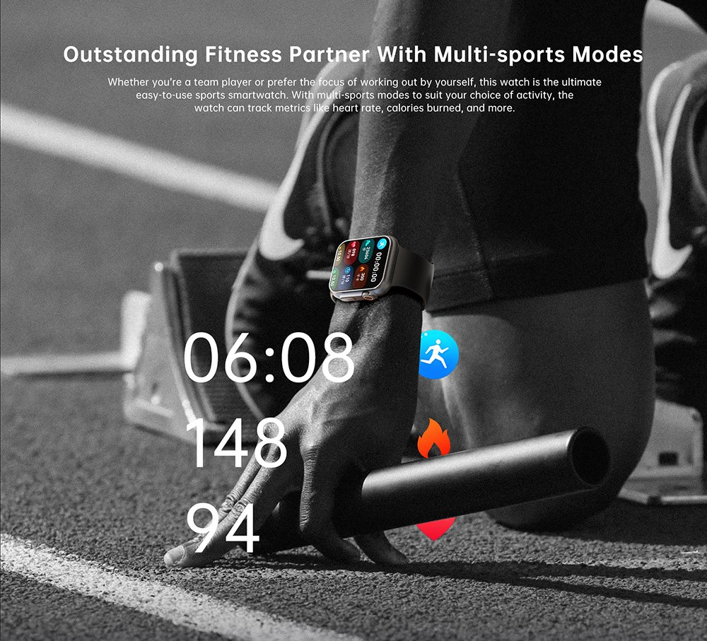 Smart Watch 8 Body Temp 420*485 Men Women NFC Pressure Attitude for Ios Android