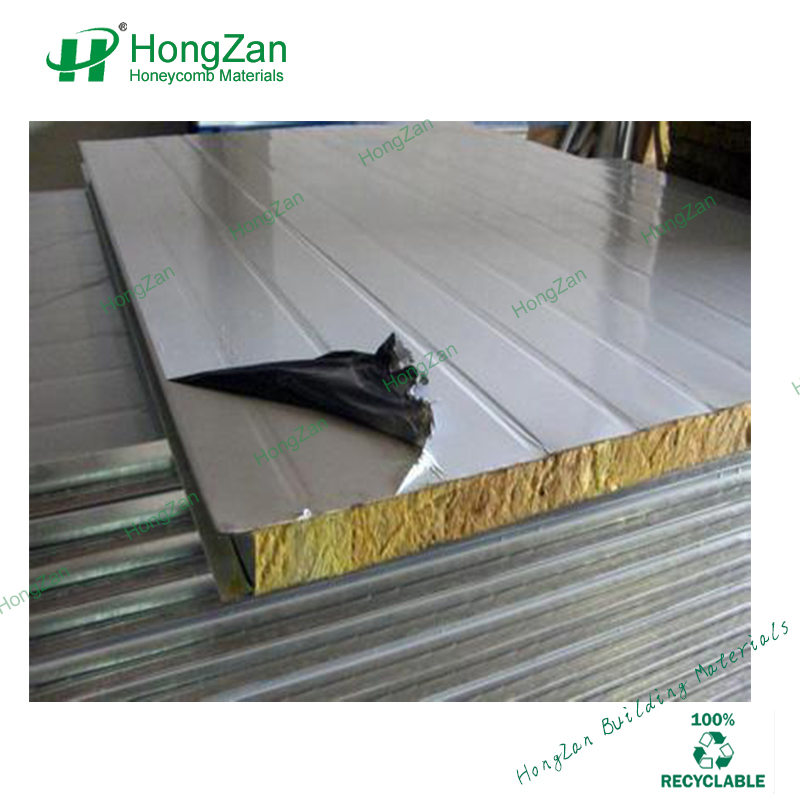 Decoration Rock Wool Sandwich Panels for Wall Cladding