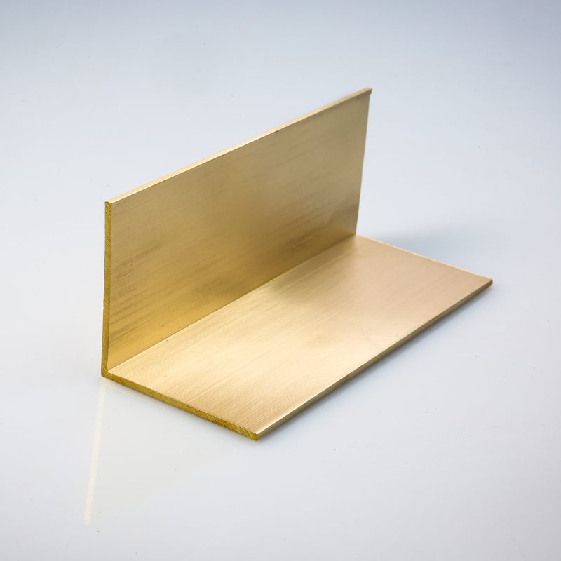 Brass Profile Extrusion Processing Manufacturer Customized Home Decoration L-Shaped Brass Strip Copper Material