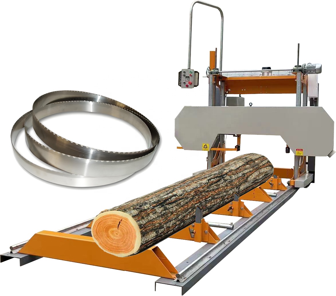 Станок ленточнопильный горизонтальный по дереву для бревен