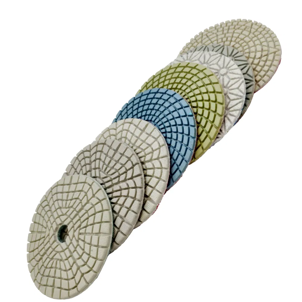 3 Step 4 Inch Wet Flexible Polishing Pad for Stone Concrete Countertops