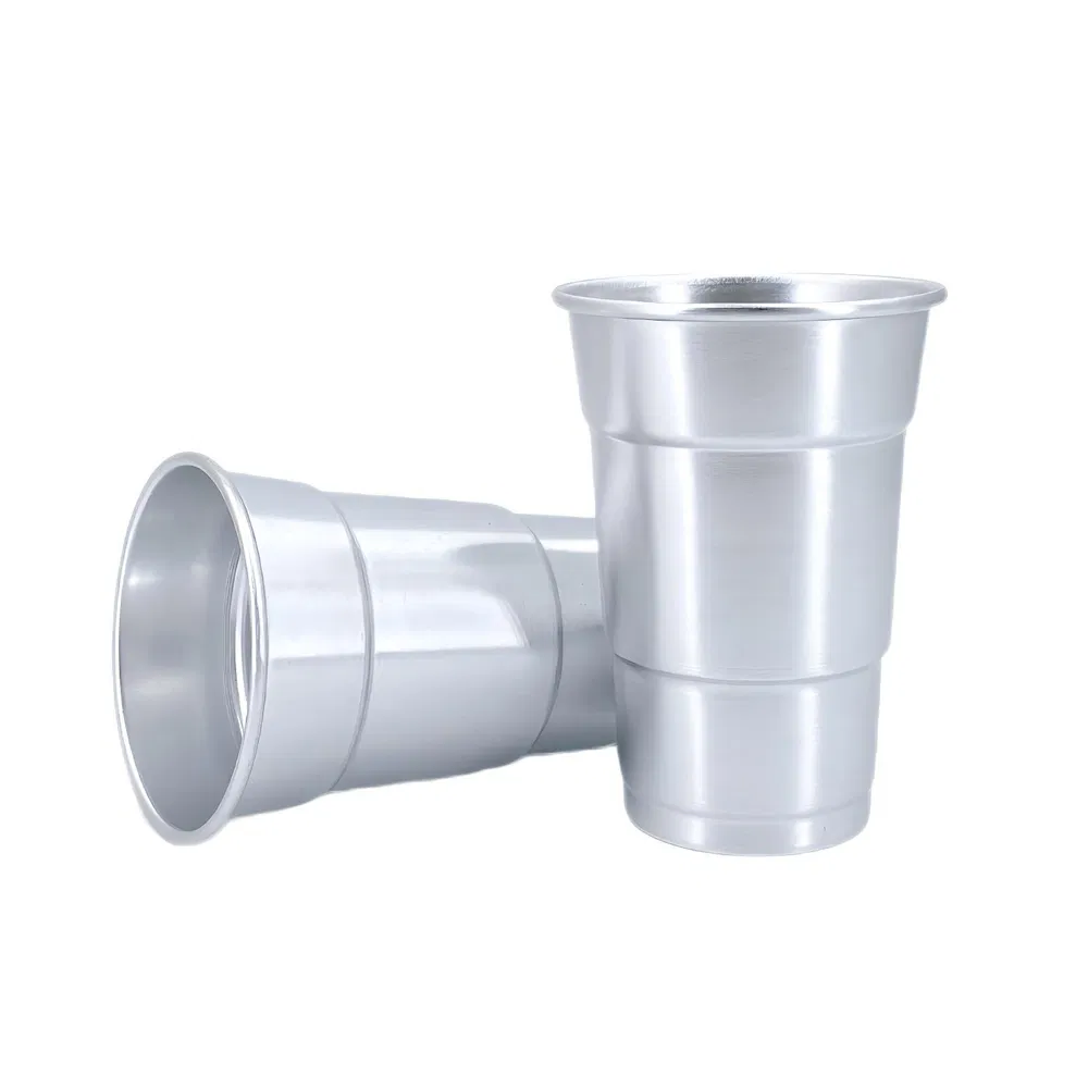 Aluminum Beer Cup Reusable Drinking Cup Metal Coffee Cup with Custom Brand