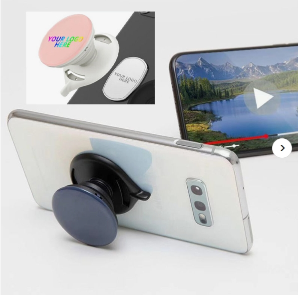 Best Selling Retractable Custom Logo Pop Phone Socket Expanding Stand Finger Ring Holder Air Tag Support Phone Holder for iPhone, Samsung, Xiaomi, Huawei.