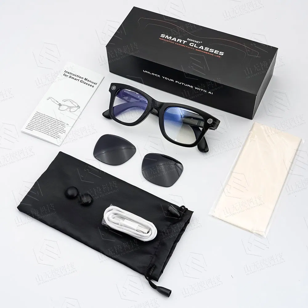 Ai Smart Glasses with Real-Time Translation Ai Assistant Camera Voice Control Smart Glasses