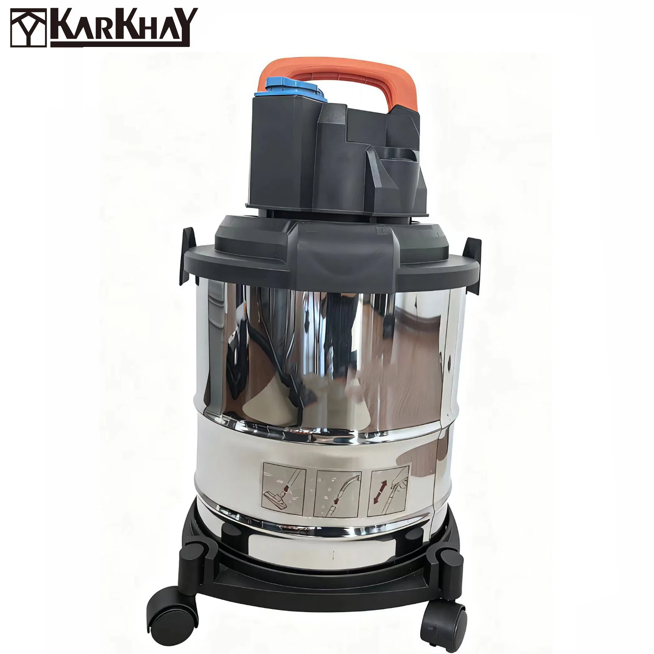 Handheld Wet and Dry Vacuum Cleaner with Power Socket 20L