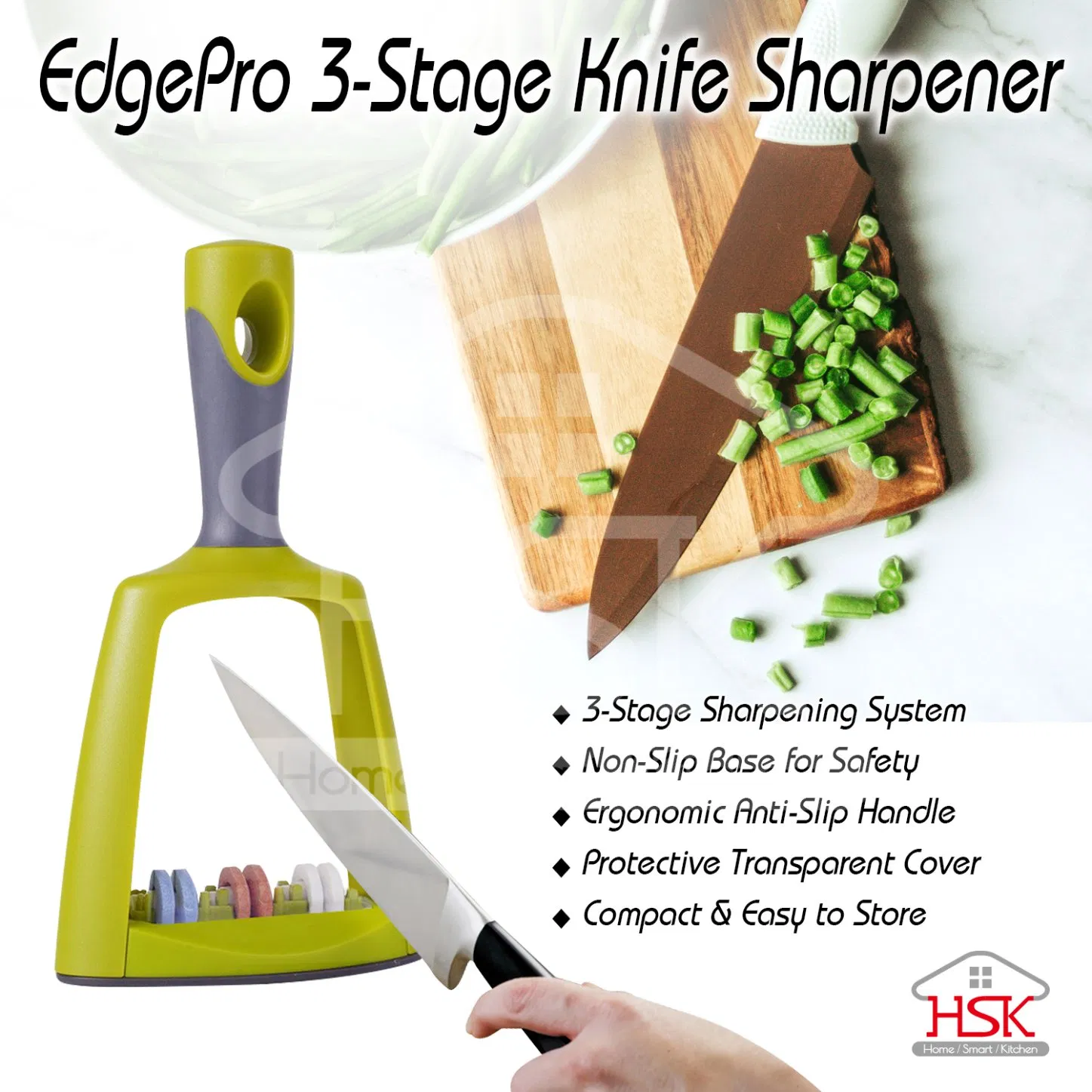 New Creative Product Adjustable Knife Sharpener, Multi-Functional Hanging for Home Kitchen