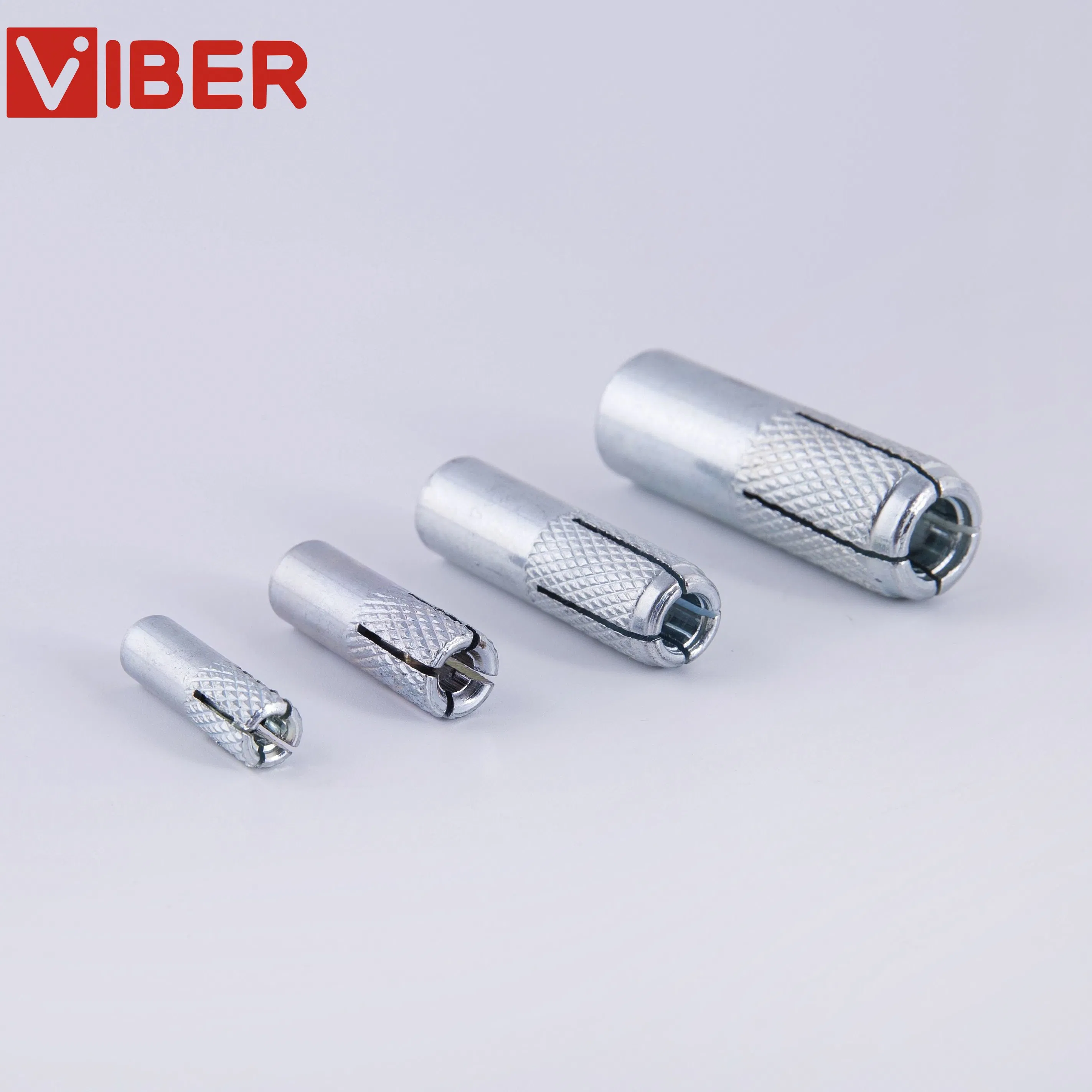 Heavy-Duty Galvanized Carbon Drop-in Anchor with Steel Bolt