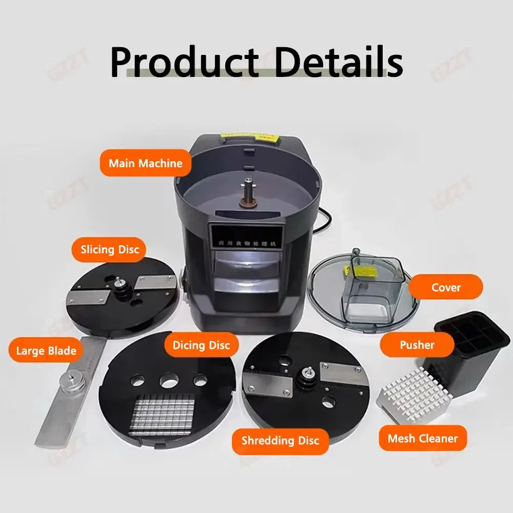 Hot Sell Commercial Food Processor 3 in 1 Multifunctional Electric Vegetable Dicer Slicer Shredder Vegetable Chopper and Slicer