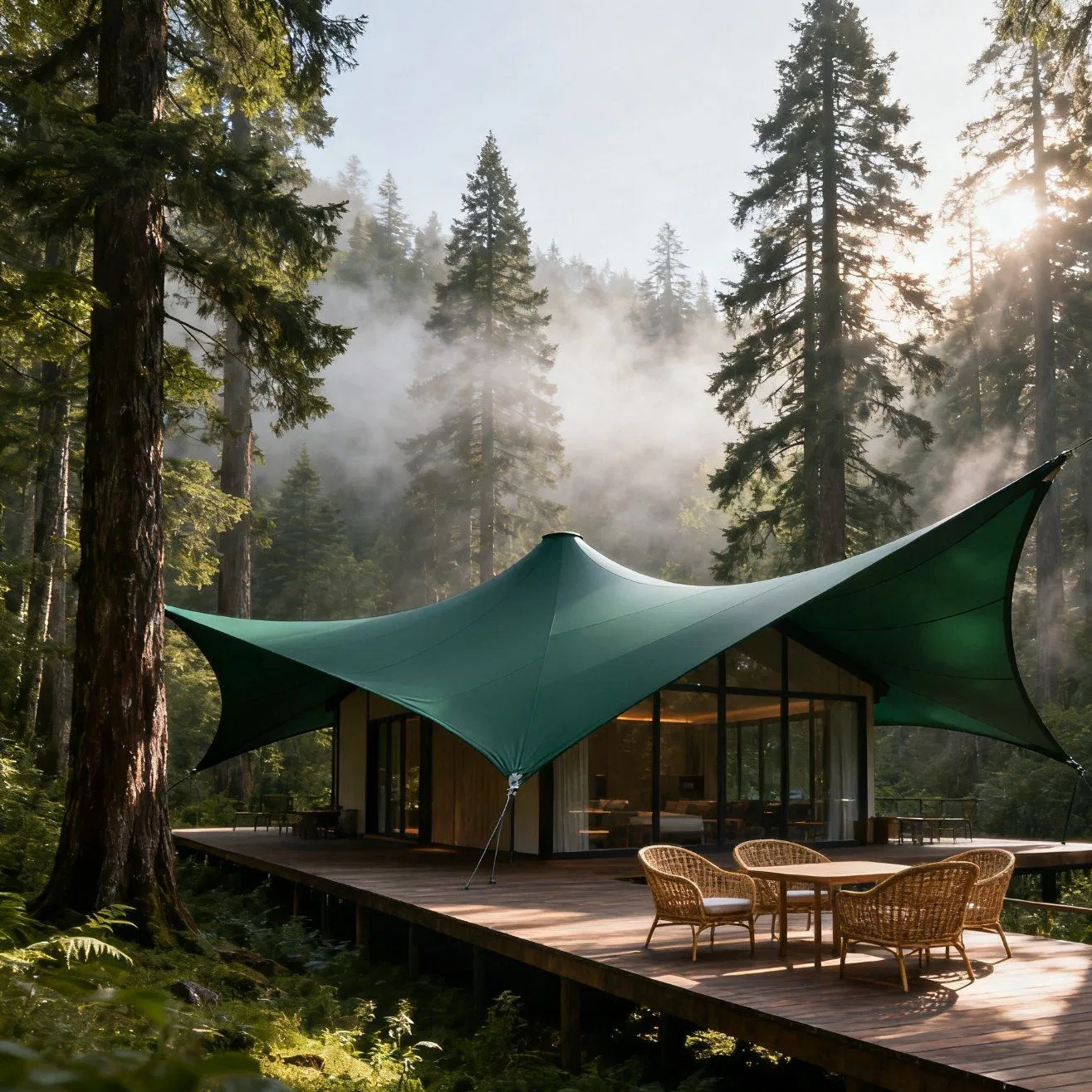 Durable Steel Membrane Structures for Efficient Hotel Warehousing