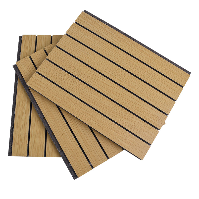 Veneered Acoustic Panels Wooden Sound-Absorbing Panels for Wall Decoration