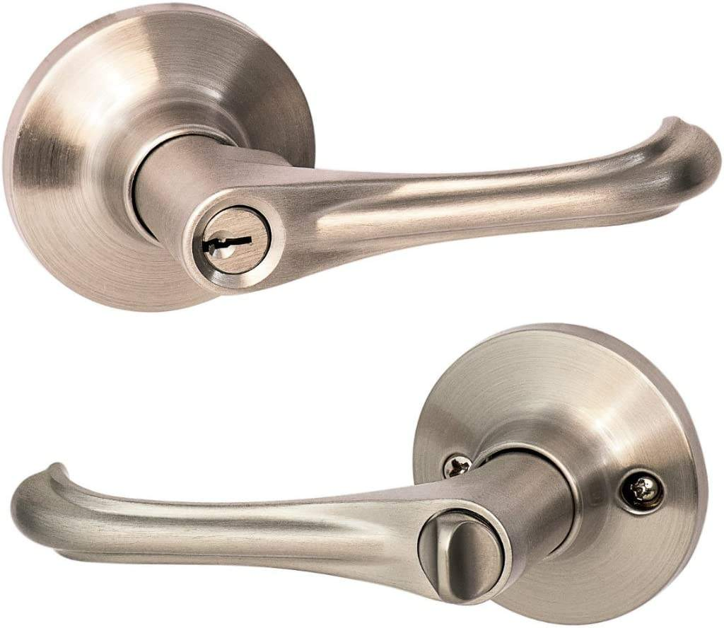 Entry Door Knob Privacy Passage Dummy Lever Handle Lockset Oil Rubbed Bronze Finish Door Lock