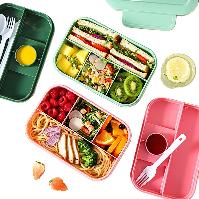 Portable Large-Capacity Microwave-Safe Lunch Box for Easy Meal Prep