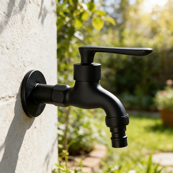 Factory Supply Modern Wall-Mounted Zinc Polished Basin Washing Machine Faucet Bathroom 1/2 3/4 Garden Bibcock