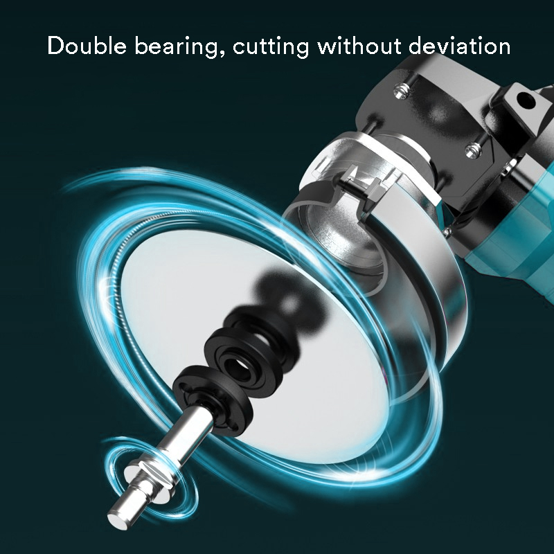 Populus Portable 20V Brushless Cordless Angle Grinder Variable Speed Cutting Polishing 100m/115mm Angle Grinder for Algerian Market