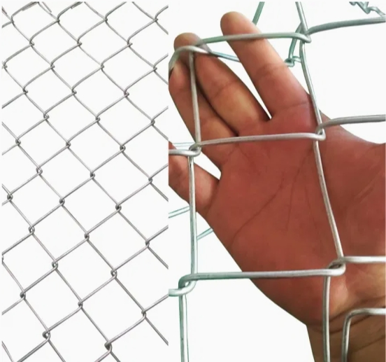 Sustainable Galvanized Fence Diamond Iron Wire Mesh 3mm 4mm 5mm Modern Metal Chain Link Fence Airport Fence