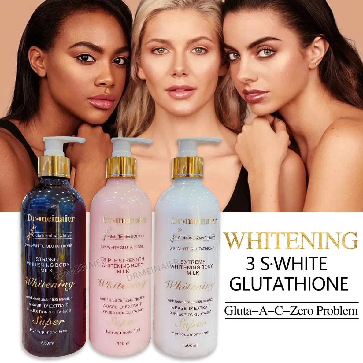 24K Glutathione Body Lotion Moisturizing Brightening and Firming Moisturizing Lotion 500ml
