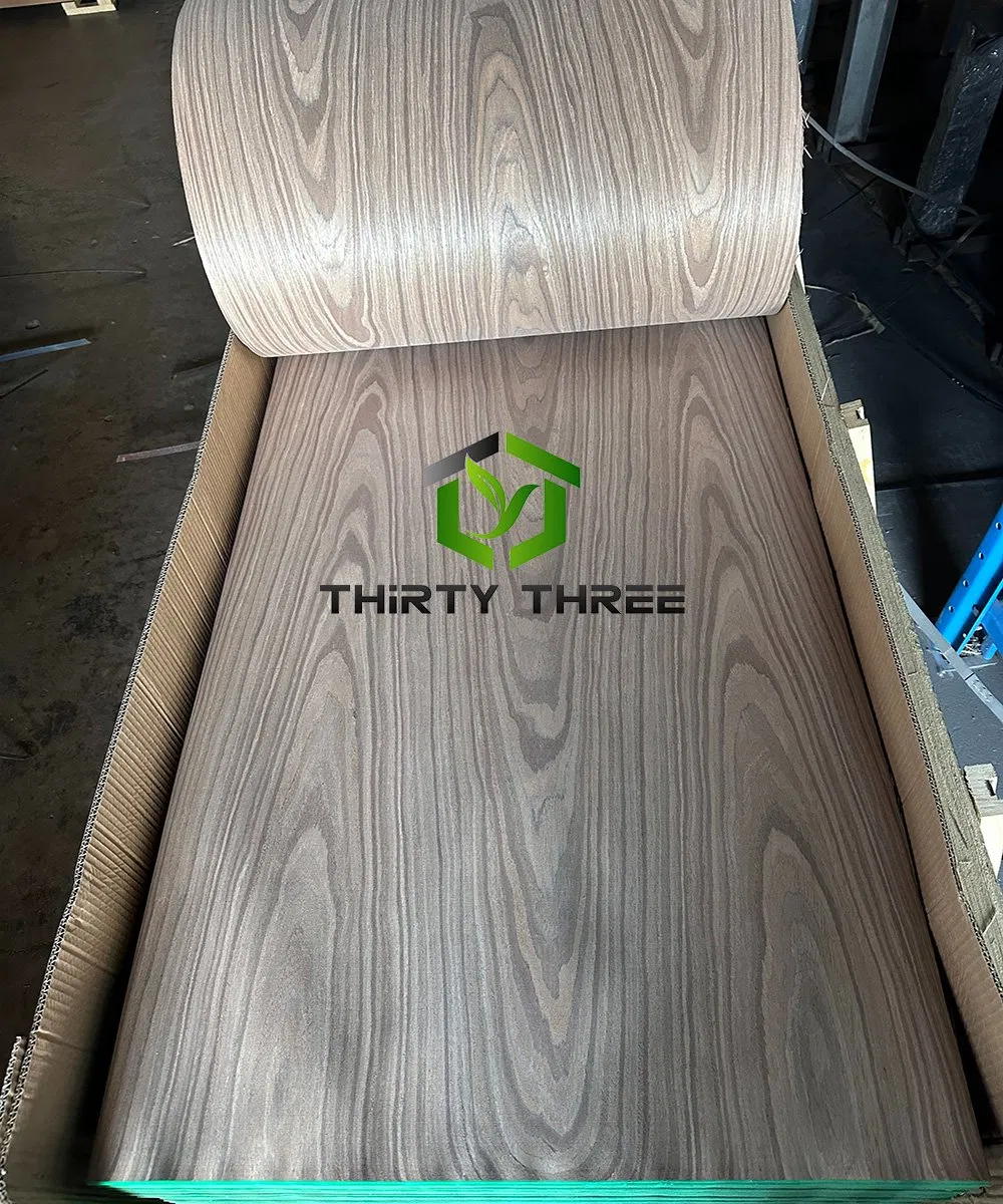 China Budget-Friendly Black Oak Engineered Veneer for Plywood MDF Ready, 640X3100mm