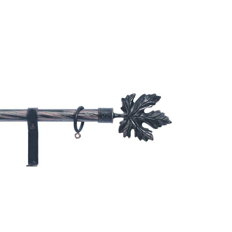 High Quality Modern European Style 16-19mm Telescopic Roman Decorative Head Curtain Rod