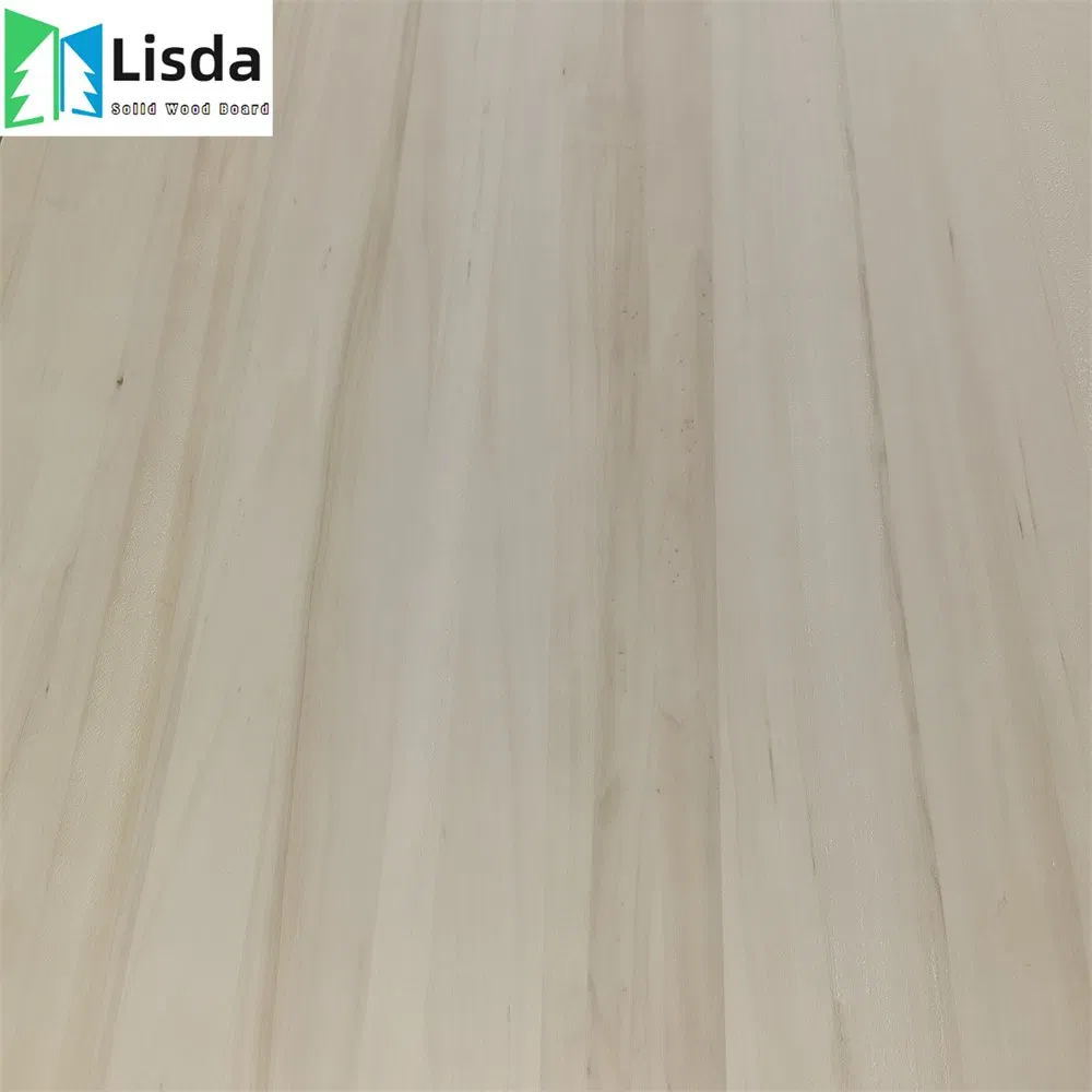 1220*2440mm Furniture Material Bleached Poplar Solid Wood Edge Glued Boards