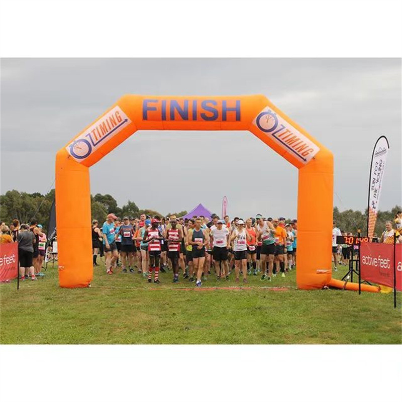 Custom Logo Printing Gate Outdoor Entrance Start Finish Line Inflatable Race Arch