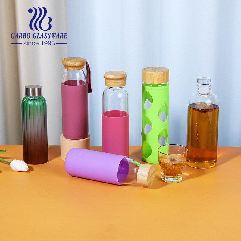 500ml Cooking Oil Bottle for Kitchen Lecythus Glass Ouler 2 PCS Sets Oil Glass Bottle for Kitchen