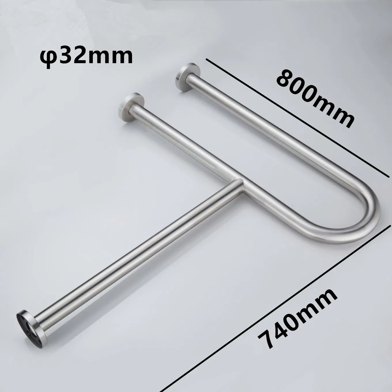 Поручень U-образный настенно-напольный для ванной