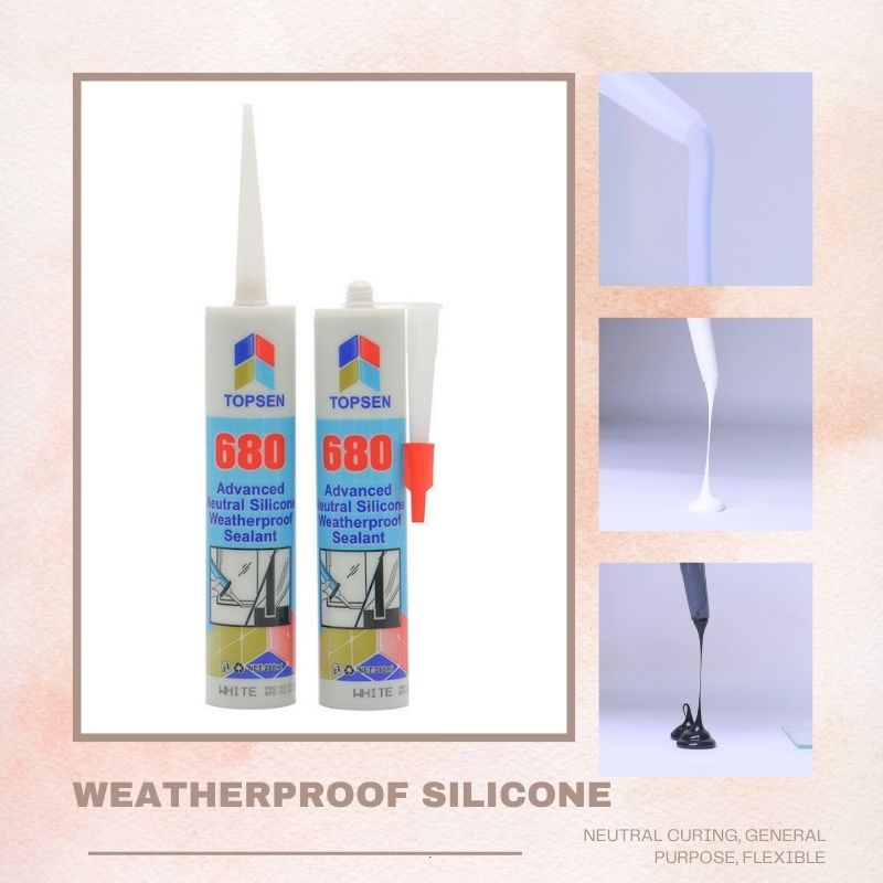 China Supplier 100% Silicone Sealant Topsen 680 OEM ODM Available