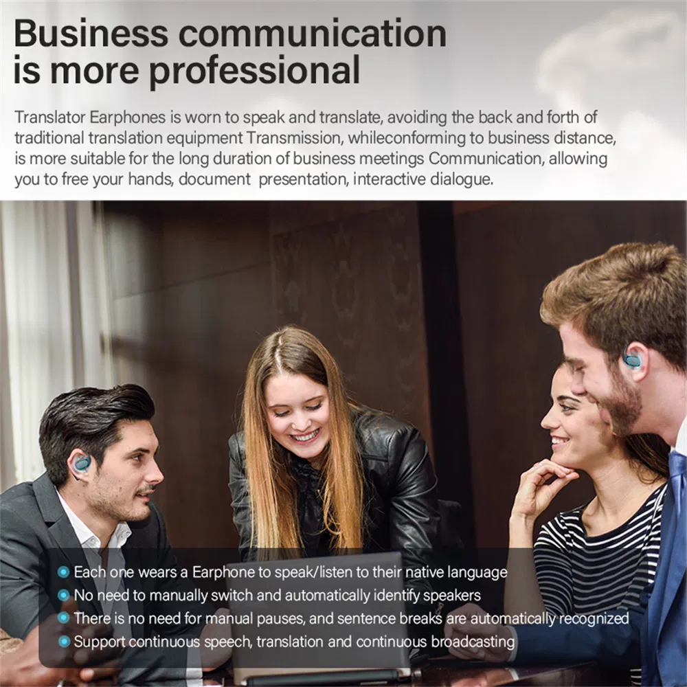 Переводчик-наушник Bluetooth V1 для конференций и путешествий