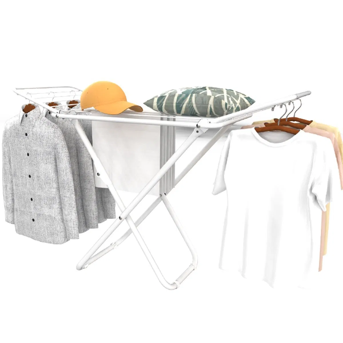 Clothes Drying Rack Folding Clothes Rail Clothes Horses Rack Stainless Steel Laundry Garment